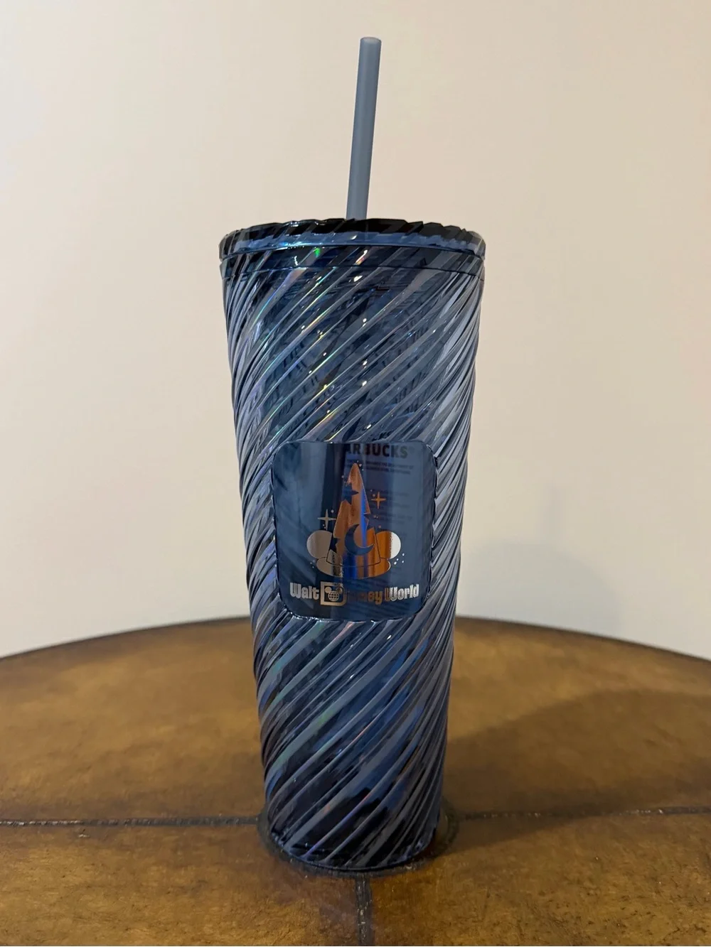 New Disney World Fantasia Sorcerer Mickey 85th Anniv. Starbucks Tumbler & Straw
